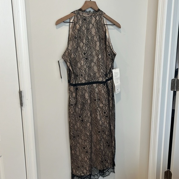 Elie Tahari Black Overlay Lace Dress NWT Size 14 - Picture 8 of 9